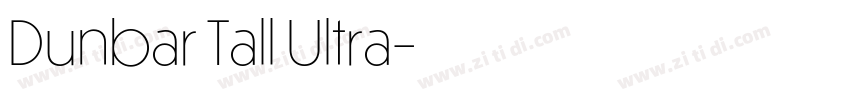 Dunbar Tall Ultra字体转换